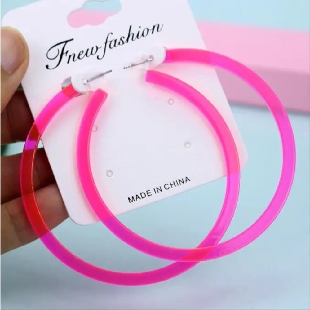 Big C Shaped Hoop Earrings